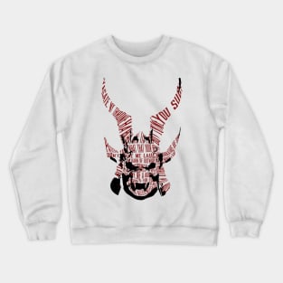 Shao Kahn text portrait Crewneck Sweatshirt